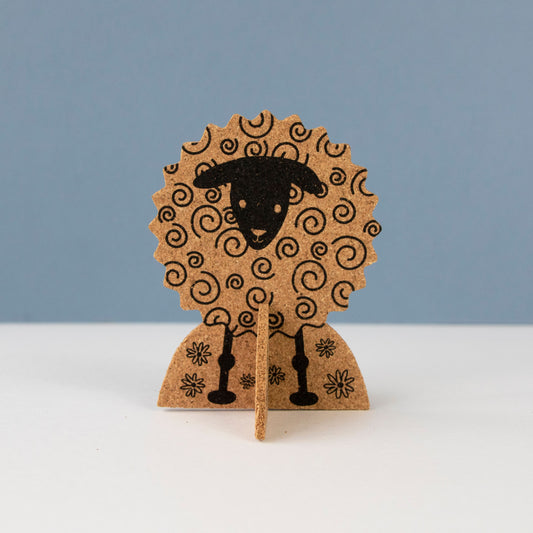 Organic Cork Decoration Pop-A-Cork Sheep