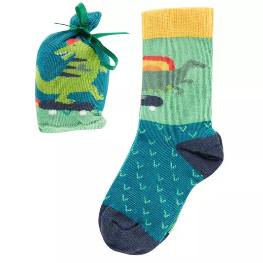 Super Socks In A Bag, Deep Spruce/Dino