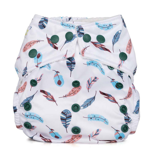 Baba & Boo One Size Nappy, Feathers