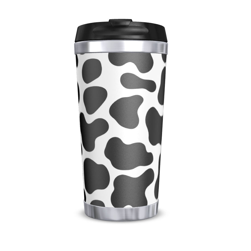 Reusable 450ml Travel Brew Cup, Cow Print