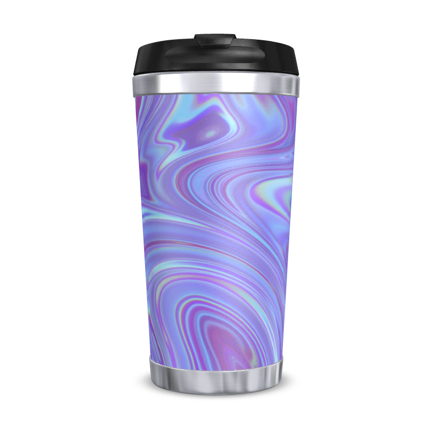 Reusable 450ml Travel Brew Cup, Purple Swirl