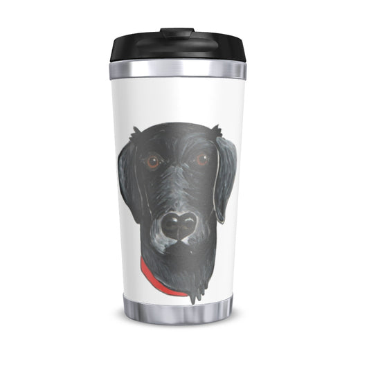 Reusable 450ml Travel Brew Cup, Black Labrador Head