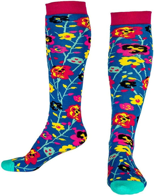 Flower Power Adult Welly Socks