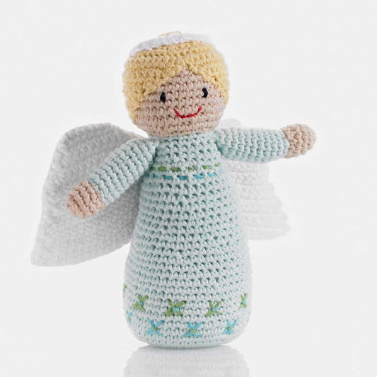 Knitted Angel Rattle