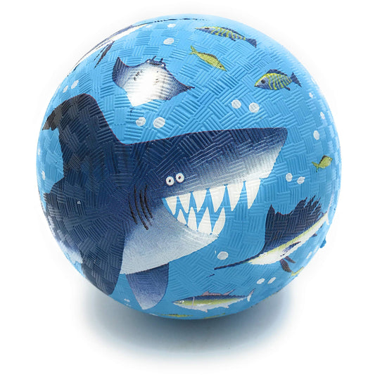 Natural Rubber play Ball, 5”, Shark Reef
