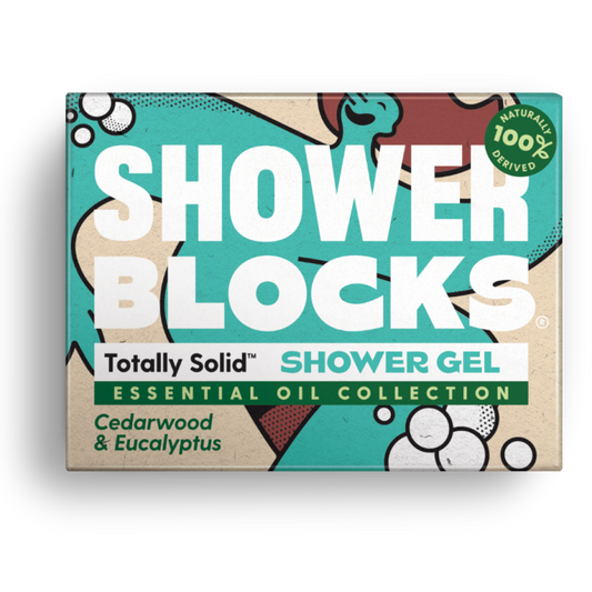 Showerblocks Totally Solid Showergel, *Essential Oil Collection* Cedarwood & Eucalyptus