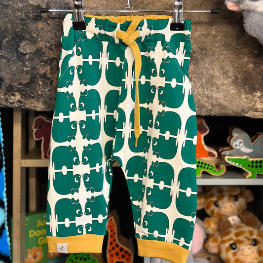 Lucca Baby Pants, Pepper Green Wanna Be An Animal