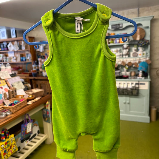 Velour Playsuit, Green