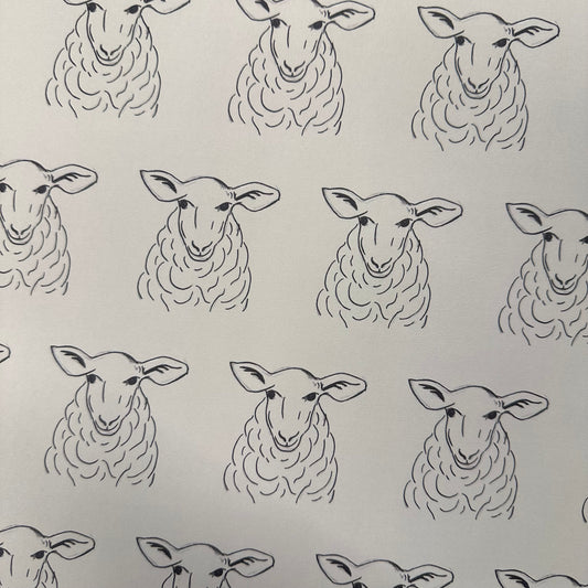 Our Very Own Eco Gift Wrap, Recycled Single Sided Wrapping Paper, 700 x 500mm, Grey Sheep