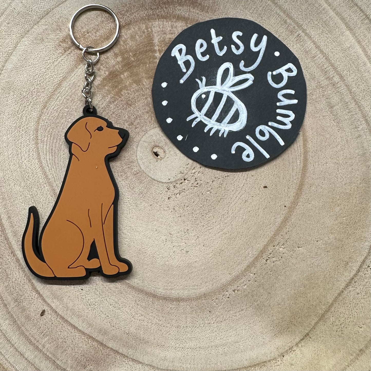 Fox Labrador Keyring