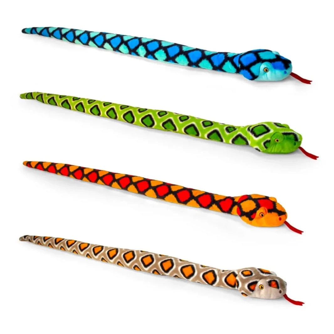 100cm Soft Toy Snake, 4 Colours