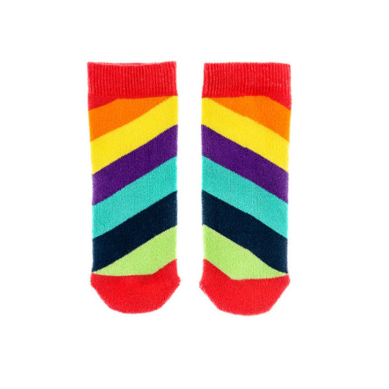 Welly Socks, Diagonal Rainbow 1-2y