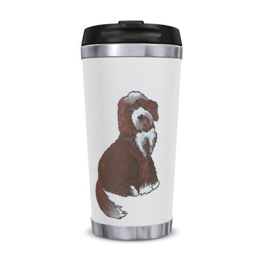 Reusable 450ml Travel Brew Cup, Labradoodle