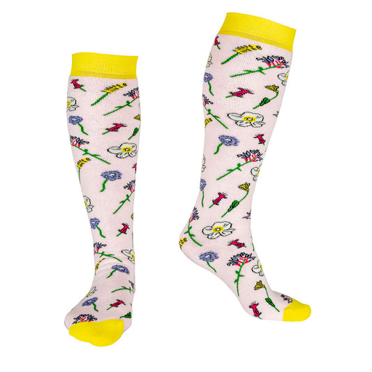 Adult Welly Socks, Wildflower