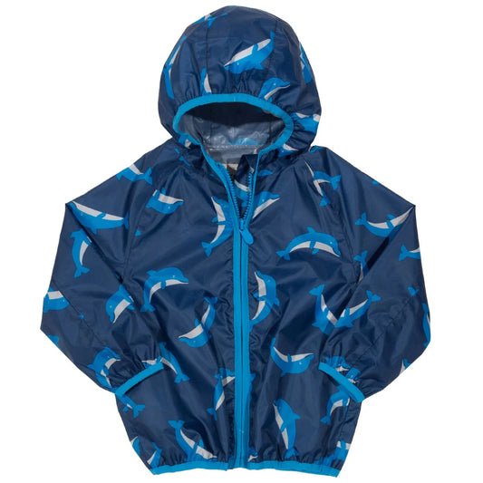 Puddlepack Jacket, Blue Dolphin