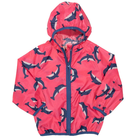 Puddlepack Jacket, Pink Dolphin