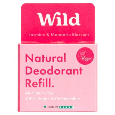 Wild Deodorant Refill, Jasmine & Mandarin