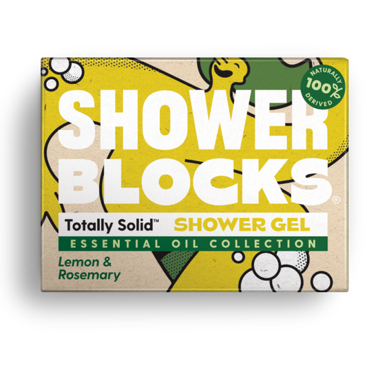 Showerblocks Totally Solid Showergel, *Essential Oil Collection* Lemon & Rosemary