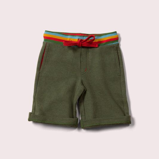 Green Marl Comfy Jogger Shorts