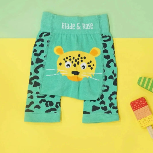 Knitted Cheetah Shorts
