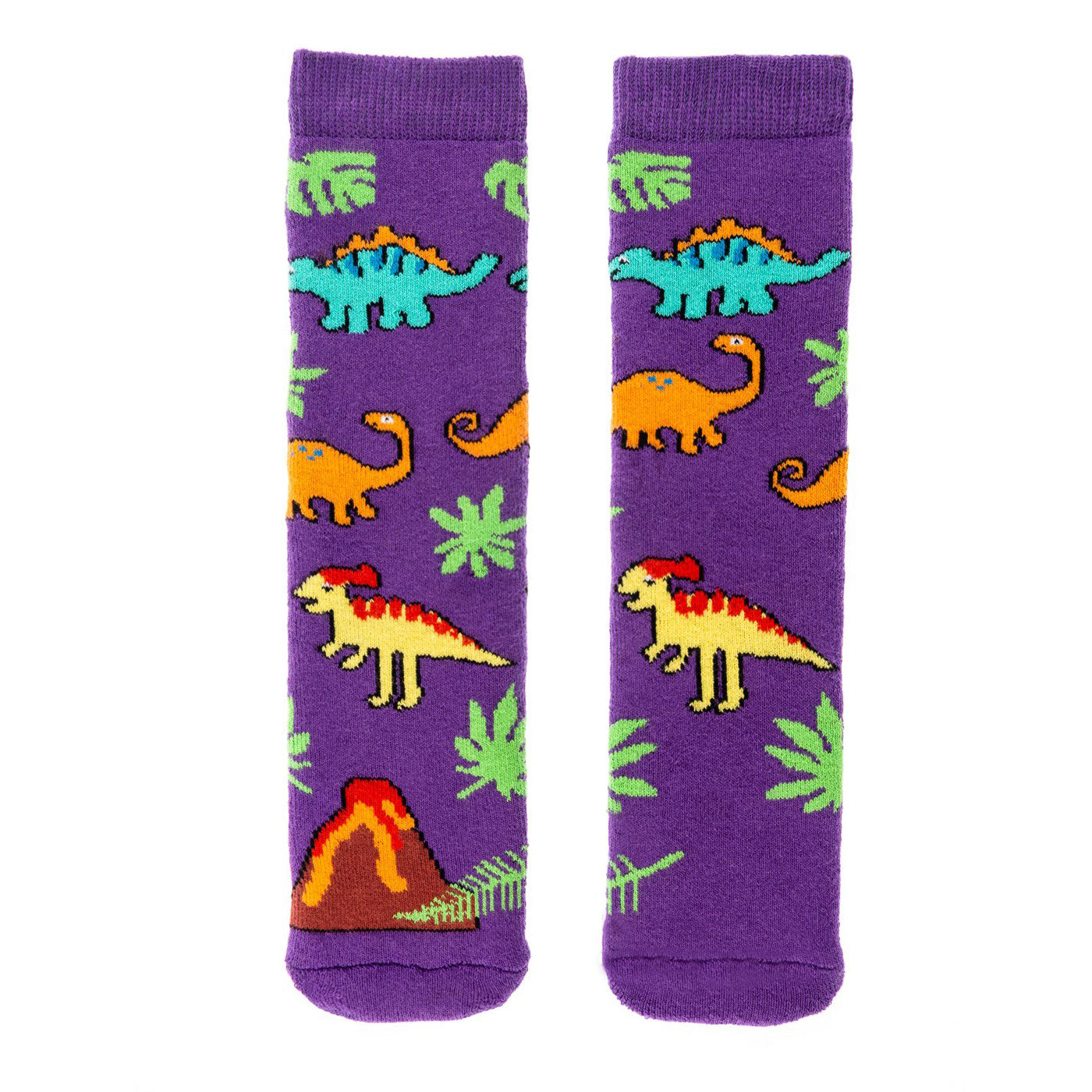 Welly Socks, Purple Dinosaurs 3-6y