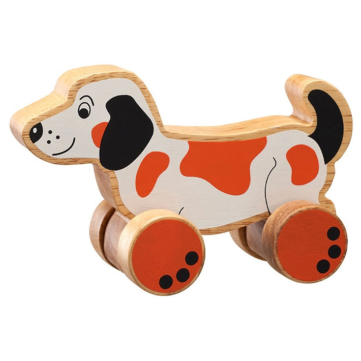 Dog Wooden Push Along