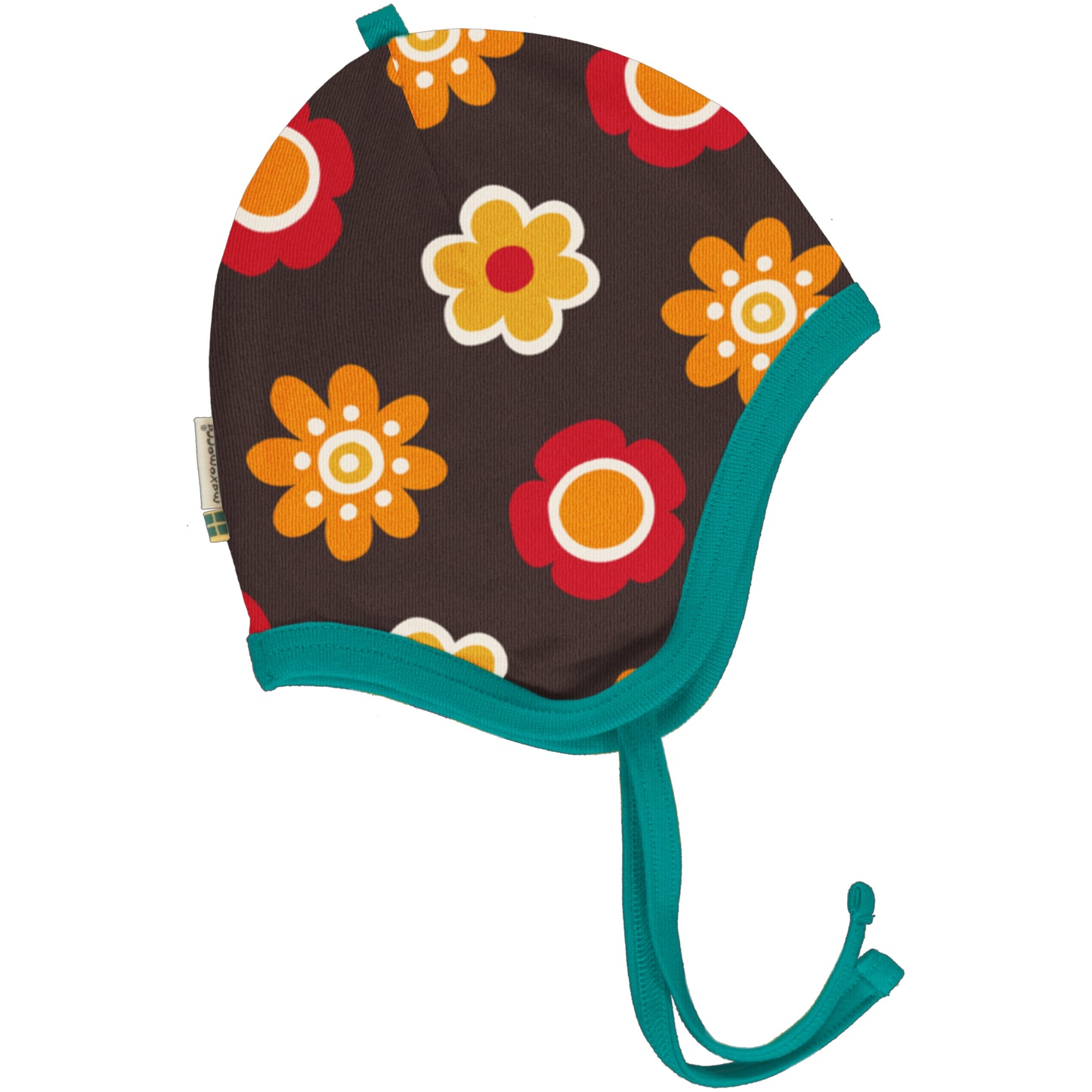 Velour Lined Helmet Hat, Flower