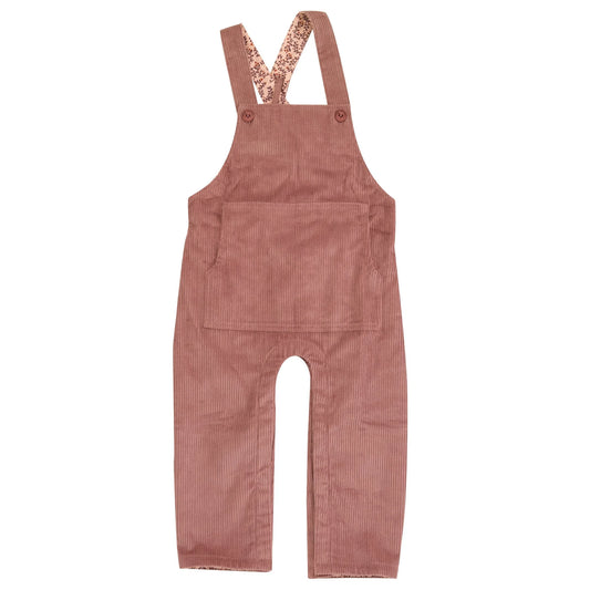 Lined Dungarees, Rose