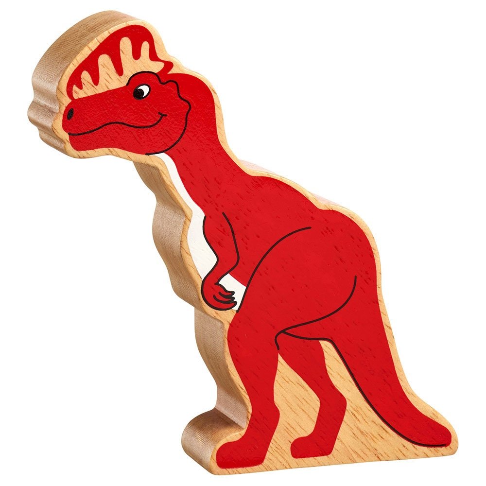Natural Wooden Dilophosaurus