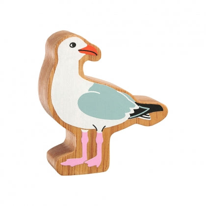 Natural Wooden Seagull