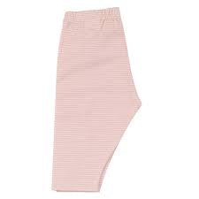 Capri Leggings, Fine Stripe Pink