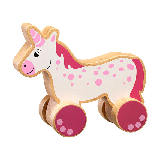 Unicorn Wooden Push Along