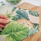 Organic Cotton Food Wrap On A Roll, Leaf Print