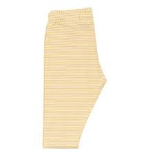 Capri Leggings, Fine Stripe Yellow