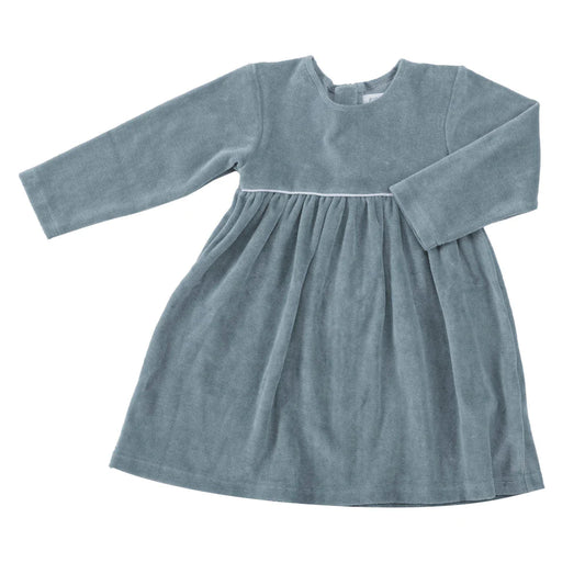 Velour Party Dress, Teal