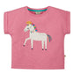 Sofia Slub T-Shirt, Mid Pink/Horse