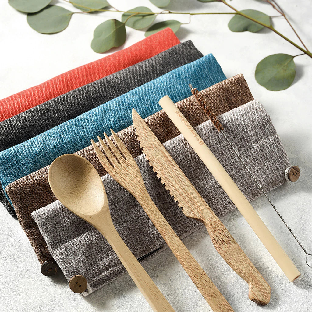 Travel Bamboo Cutlery Set
