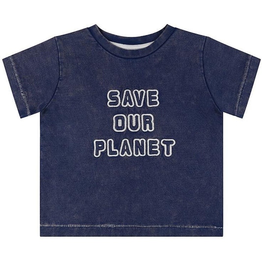 Save Our Planet Tee, Blue