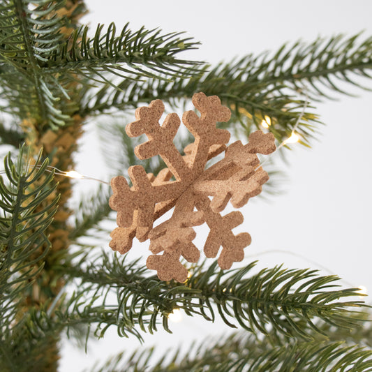 Organic Cork Decoration Pop-A-Cork Snowflake