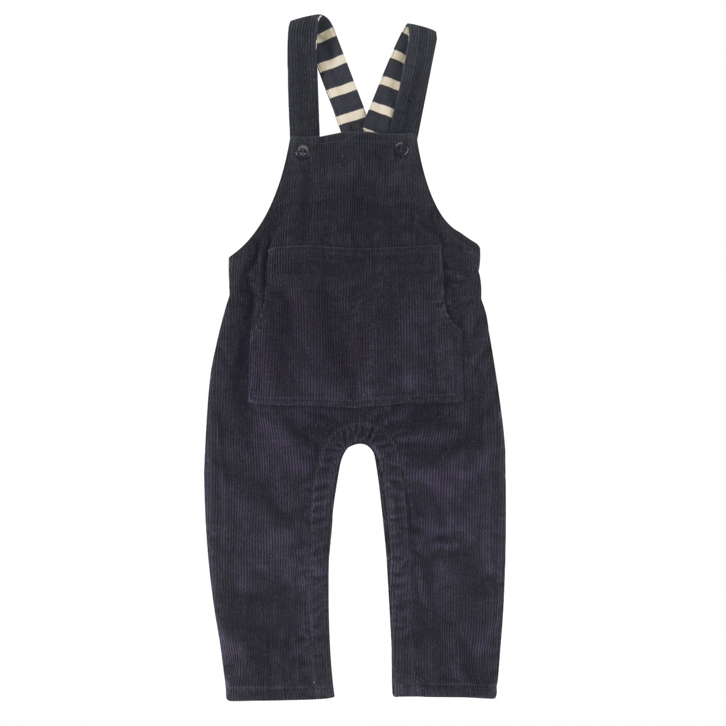 Lined Dungarees, Navy