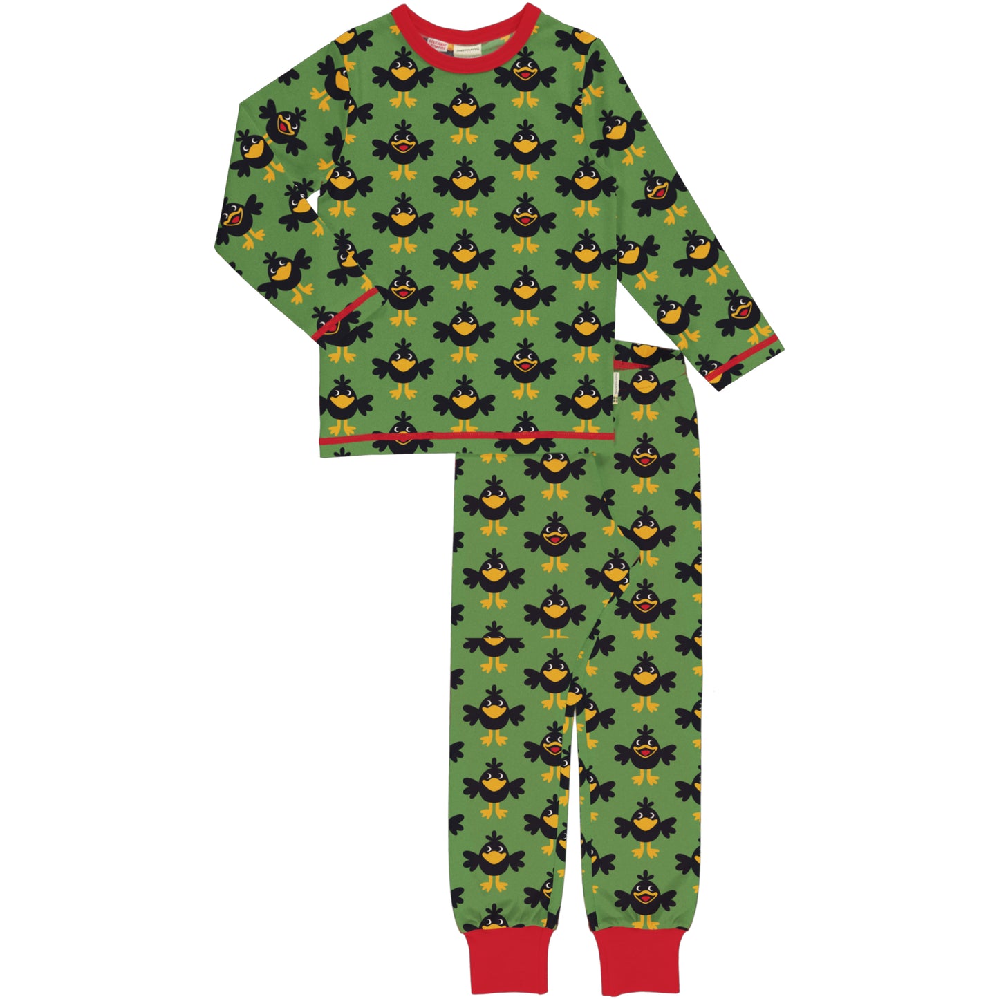 Long Sleeved Pyjamas Set, Crow