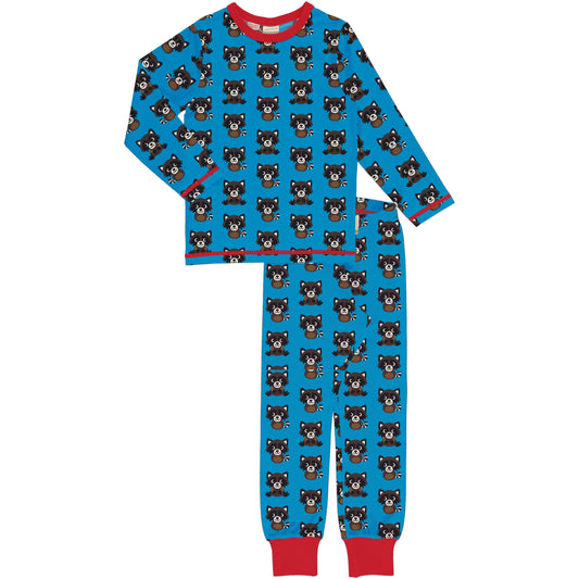 Long Sleeved Pyjamas Set, Raccoon