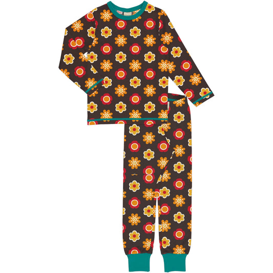 Long Sleeved Pyjamas Set, Flower