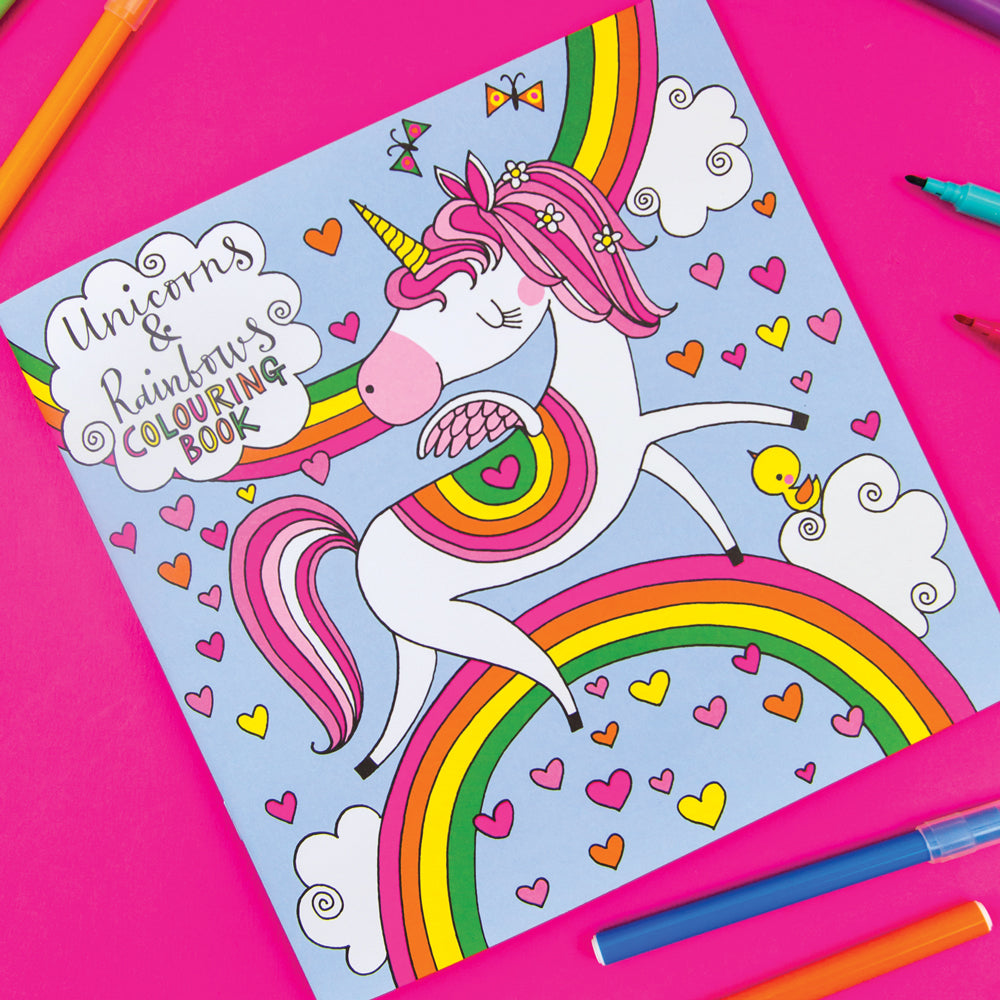 Colouring Book, Unicorns & Rainbows