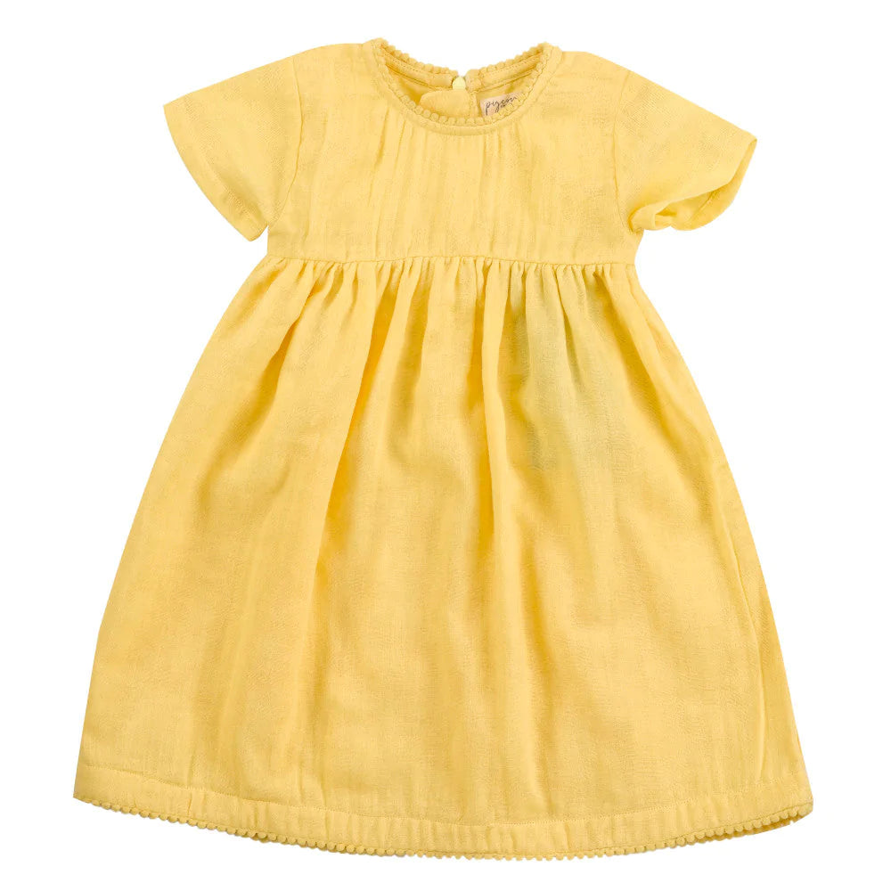Pretty Muslin Dress, Yellow