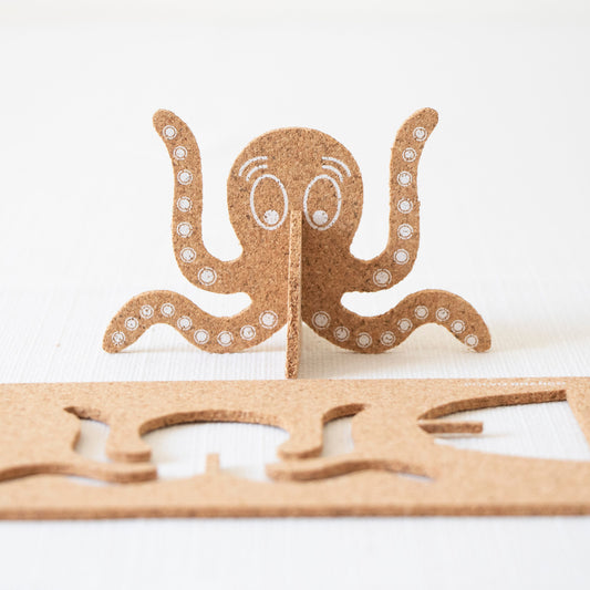 Organic Cork Decoration Pop-A-Cork Octopus