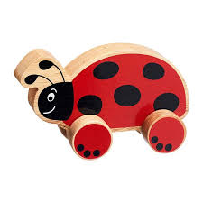 Ladybird Wooden Push Along