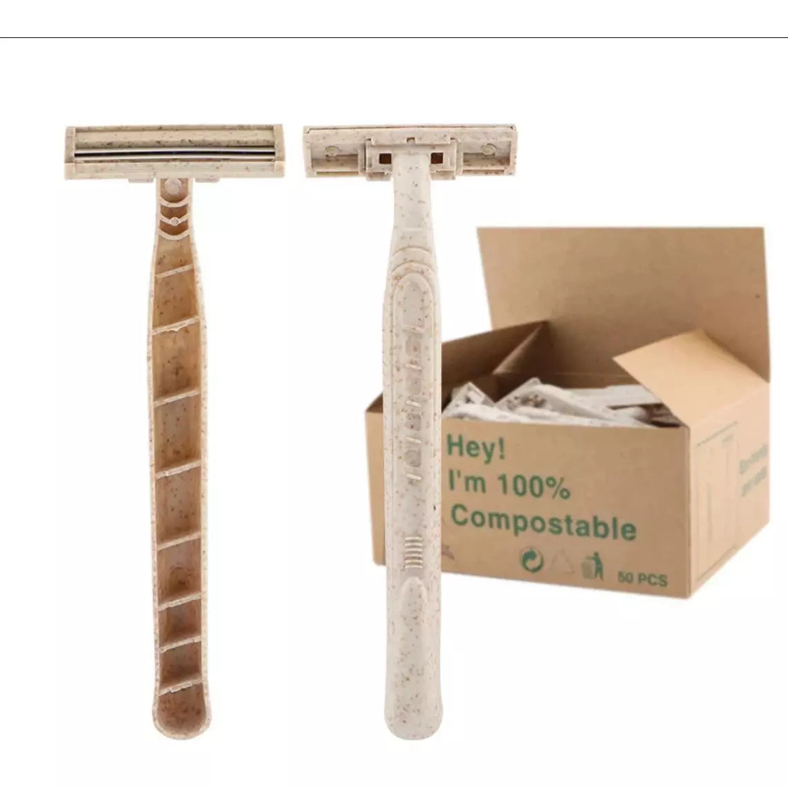 Wheat Razor, Biodegradable Disposable Razor