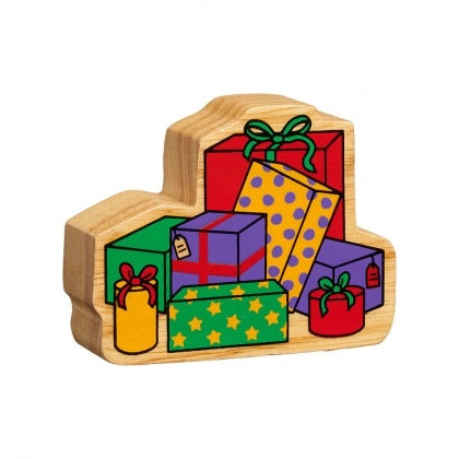 Natural Wooden Stack of Presents