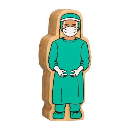 Natural Wooden Turquoise Surgeon In Visor